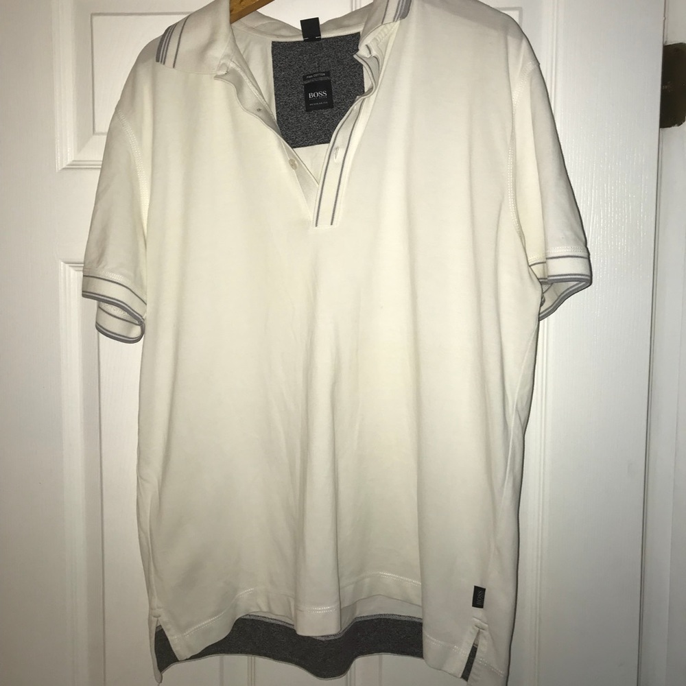 Men’s white Hugo Boss shirt